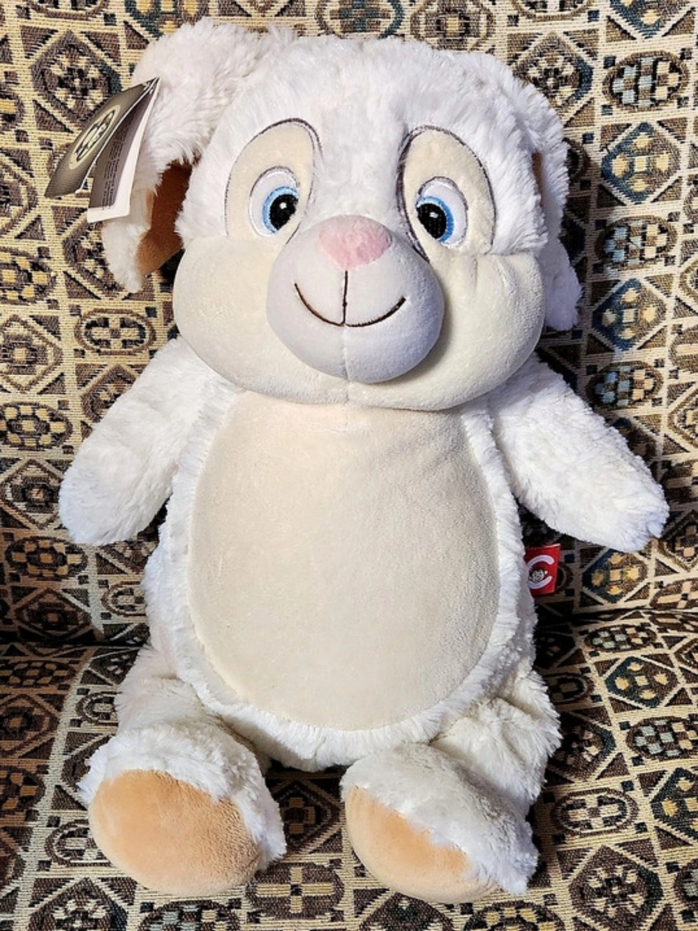 Cubbies Clovis Brampton Furlong III White Plush Stuffed Bunny  Animal NWT